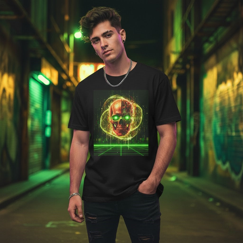 Data Drain Skull Tee